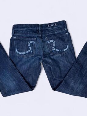 Rock & Republic Kasandra Bootcut Jeans Dark Wash Studded Pocket Women’s